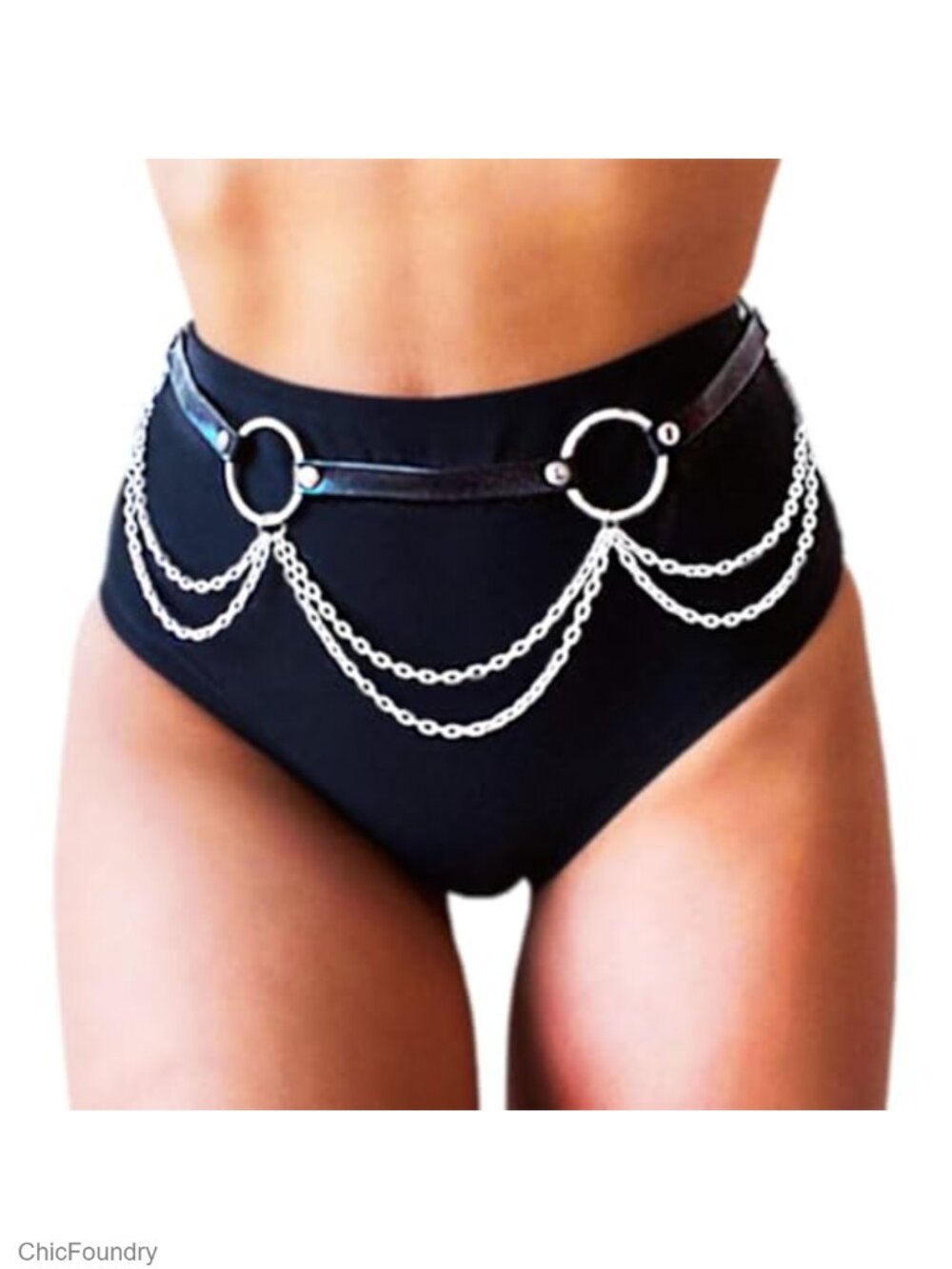 Goth Waist Chain Belt Leather Punk Body Accessories